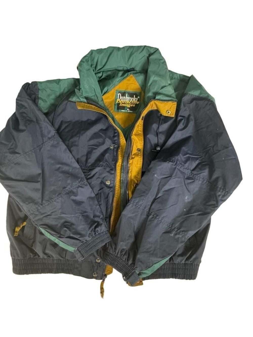Vintage Dunbrooke Distinctive Images Men's Colorblock Windbreaker Jacket Size XL